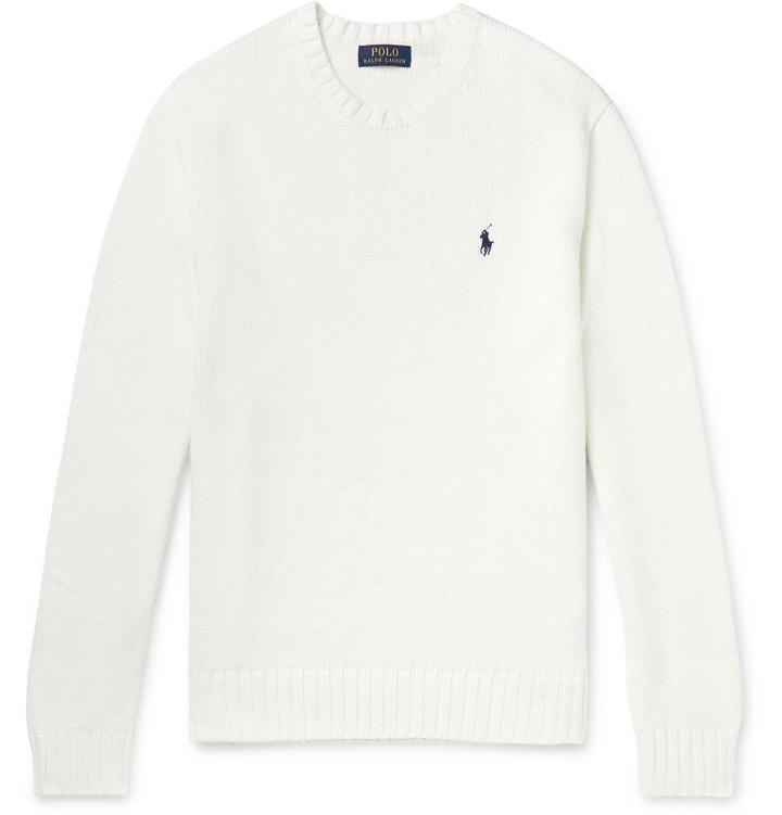 Photo: Polo Ralph Lauren - Cotton Sweater - Men - White