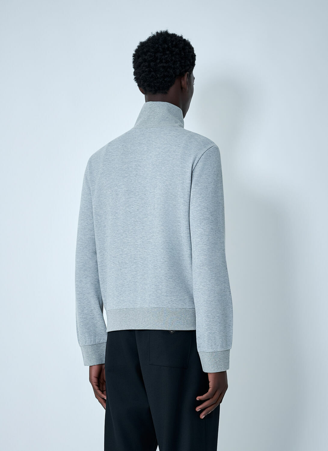 Gucci Web Motif Zip-Up Sweatshirt