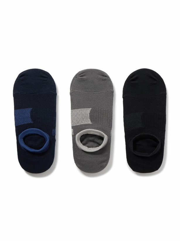 Photo: Mr P. - Three-Pack No-Show Stretch-Knit Socks