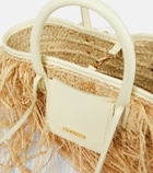 Jacquemus Le Panier Soli Raphia woven tote bag