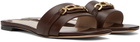 TOM FORD Brown Leather Whitney Slides