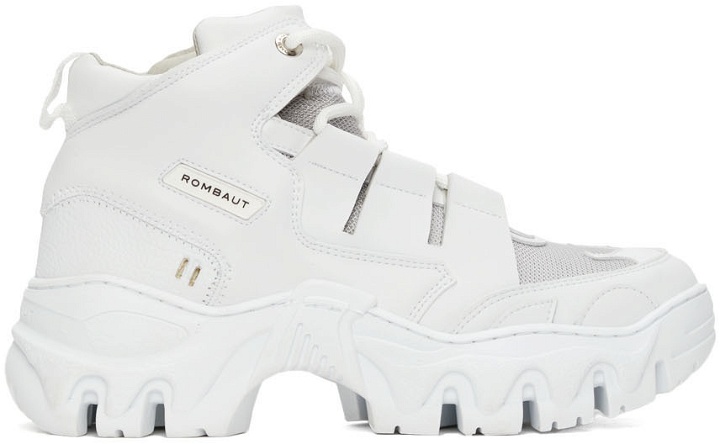 Photo: Rombaut White Boccaccio II Future Leather Riot Low Sneakers