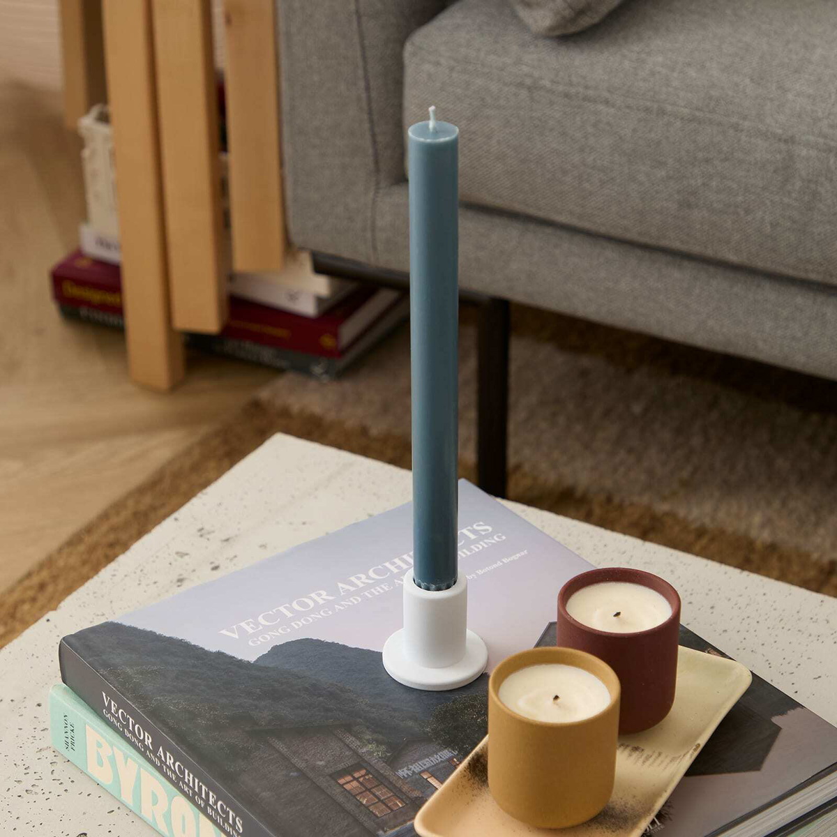 The Conran Shop Candles - Set of 6 in Blues 