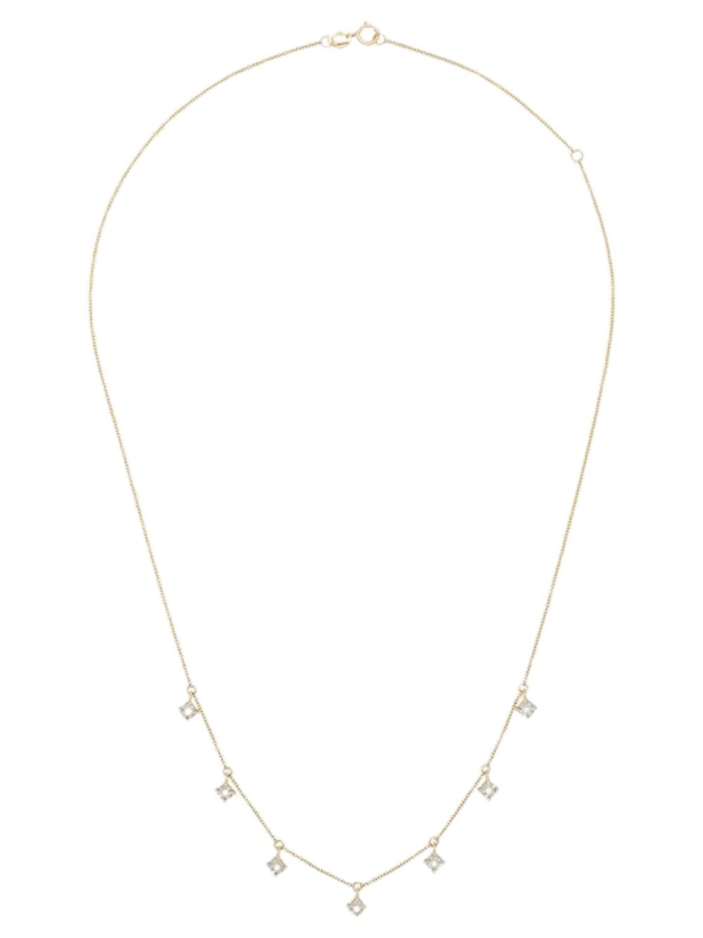 Dana Rebecca Designs 14K Yellow Gold Ava Bea Station Diamond Necklace ...