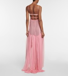 Nensi Dojaka - Cutout silk maxi dress