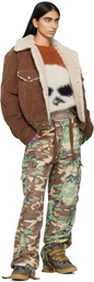 ERL Brown Sherpa Corduroy Trucker Jacket