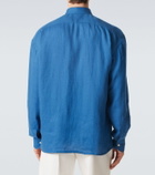 Kiton Bow-detail linen shirt