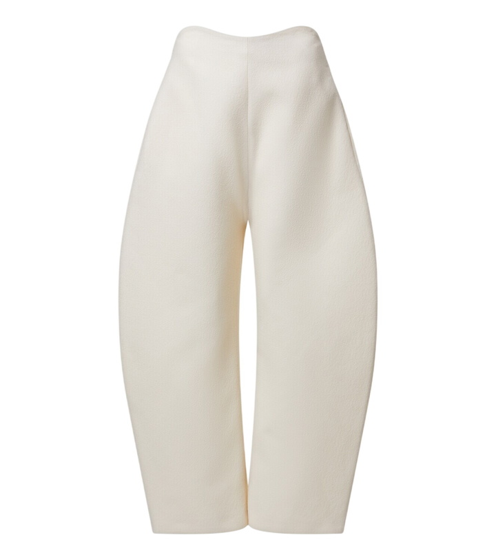 Photo: Alaïa Wool crêpe barrel-leg pants