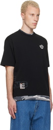 AAPE by A Bathing Ape Black 'AAPEUNVS' Graphic T-shirt