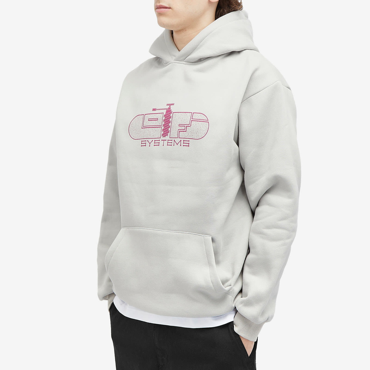 Lo-Fi Men's Process Hoodie in Cement