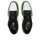 Air Jordan Men's 1 Low SE Sneakers in Black/Electric Green/White