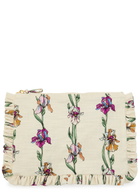 LA Double J Floral Stretch-cotton Hand Pochette Pouch - Multicoloured - One Size