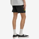 Good Morning Tapes Men's Mountain Logo Swim Shorts in Black