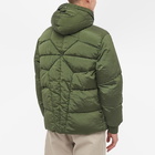 Stone Island Men's Nylon Metal Hooded Down Jacket in Olive