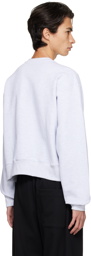Recto SSENSE Exclusive Gray Embroidered Sweatshirt