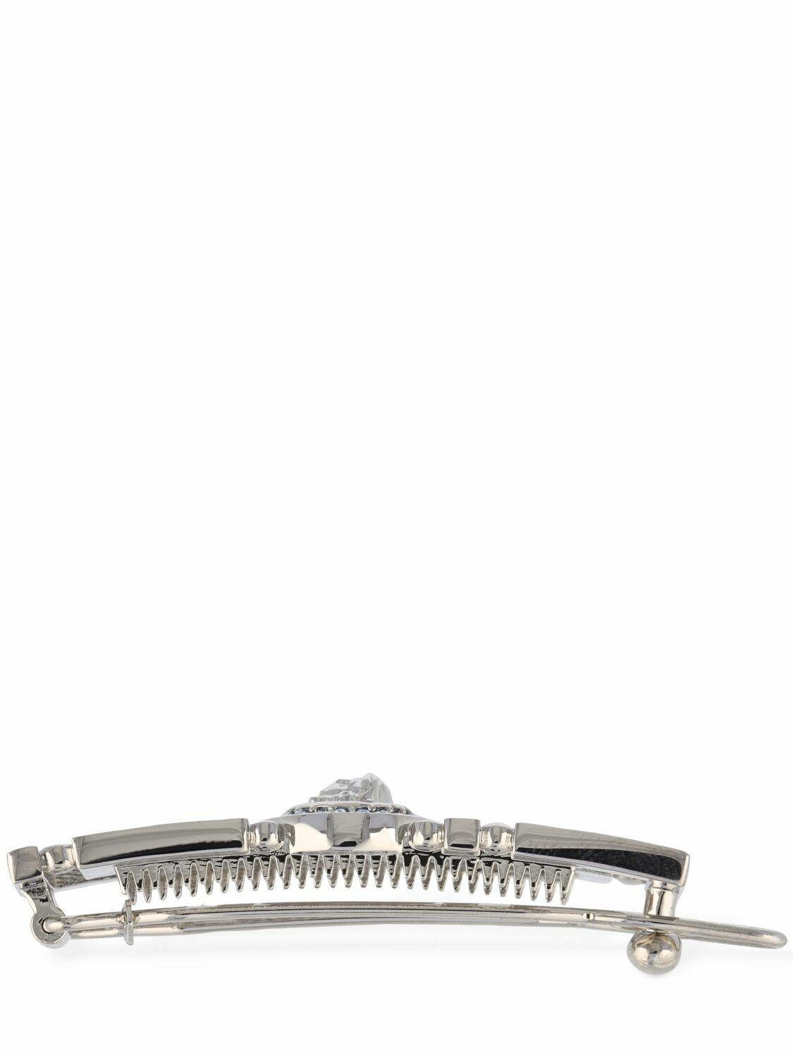 MEDUSA CRYSTAL HAIR CLIP VERSACE - Greca Motif & Medusa Crystal Hair Clip Versace main image 4