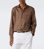 Etro Printed cotton poplin shirt