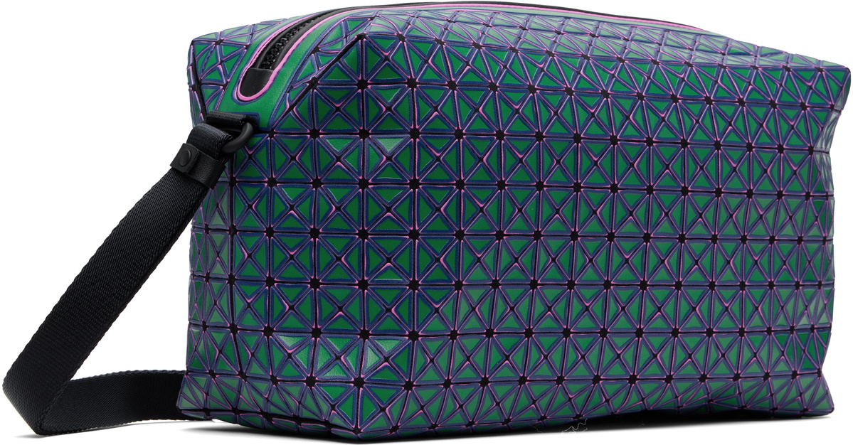 BAO BAO ISSEY MIYAKE Green & Purple Saddle Rough Bag