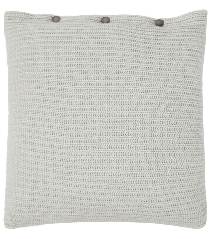 Photo: Brunello Cucinelli - Ribbed-knit cashmere cushion