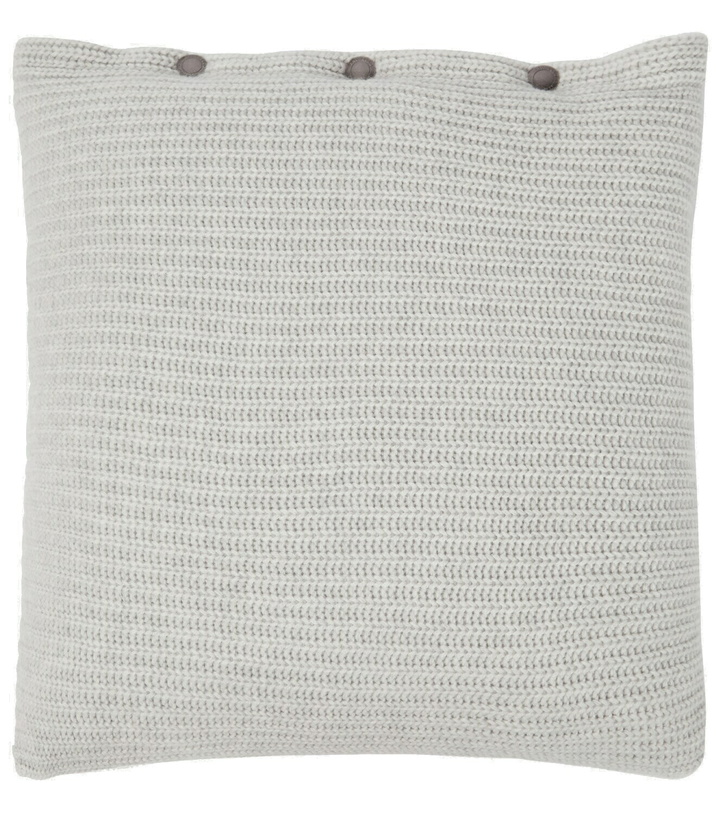 Photo: Brunello Cucinelli - Ribbed-knit cashmere cushion