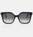 Fendi Lettering square sunglasses