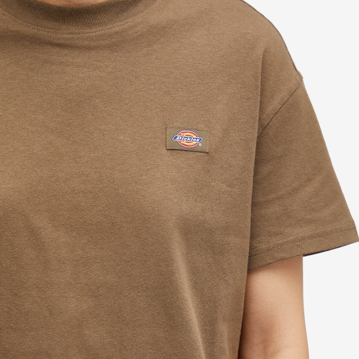 Dickies Women's Oakport Boxy T-Shirt in Mushroom