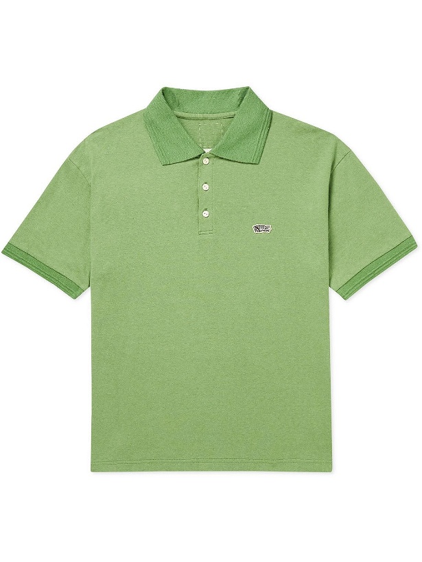 Photo: Visvim - Jumbo Weller Cotton and Cashmere-Blend Jersey Polo Shirt - Green