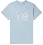 Noon Goons - Logo-Print Cotton-Jersey T-Shirt - Men - Light blue