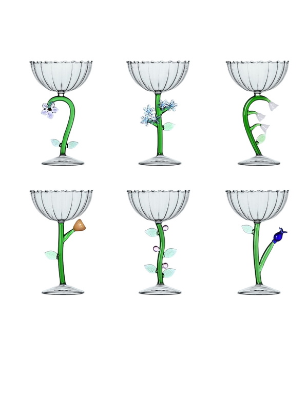 Photo: Ichendorf Milano Set Of Six Botanica Champagne Glasses