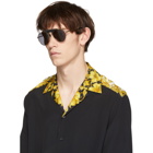 Loewe Black and Gold Pilot Sunglasses