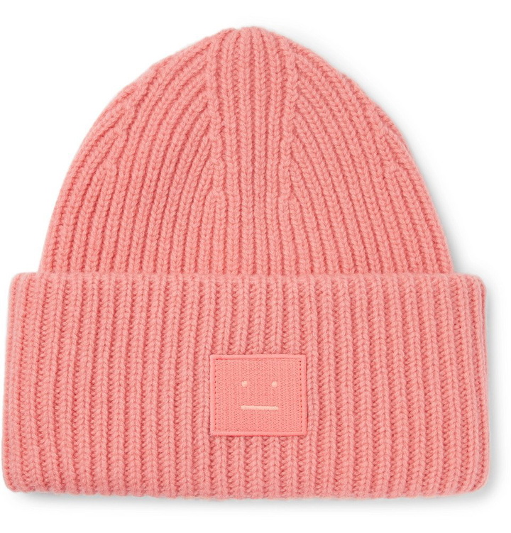 Photo: Acne Studios - Ribbed Wool Beanie - Men - Pink