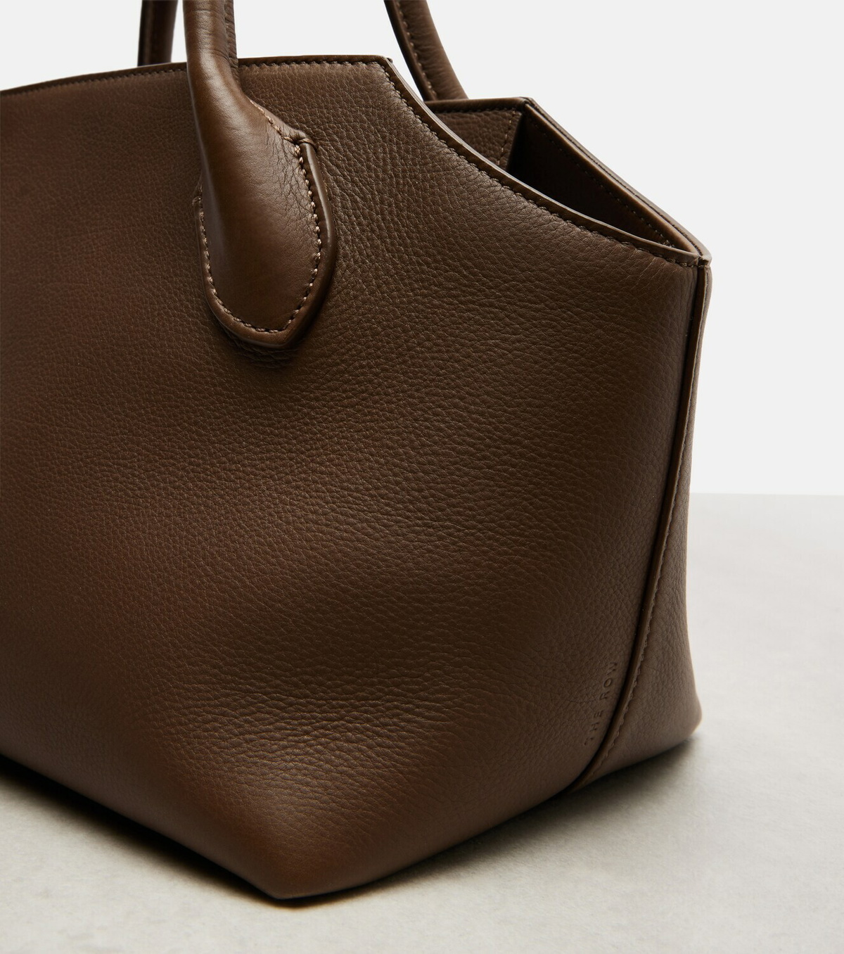 The Row Terrasse leather top-handle bag