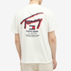 Tommy Jeans Men's 3D Signature T-Shirt in Ancient White