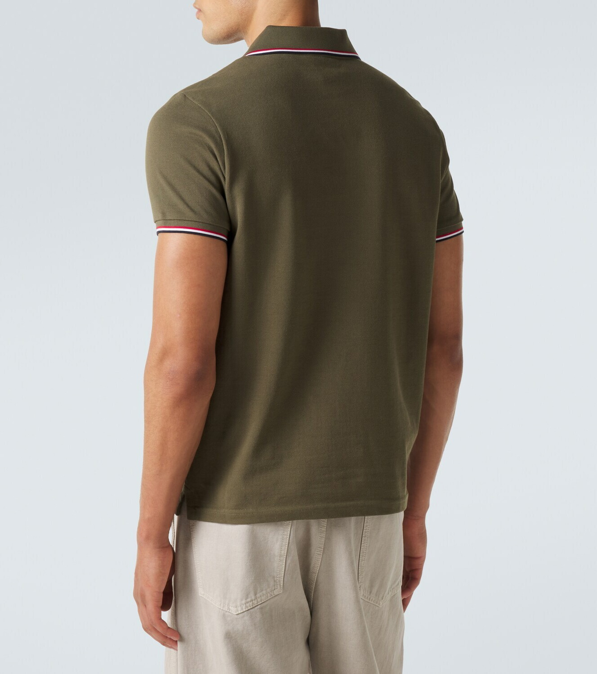 Moncler Logo cotton piqué polo shirt