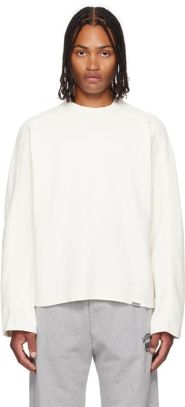 Photo: Represent Off-White Waffle Long Sleeve T-shirt