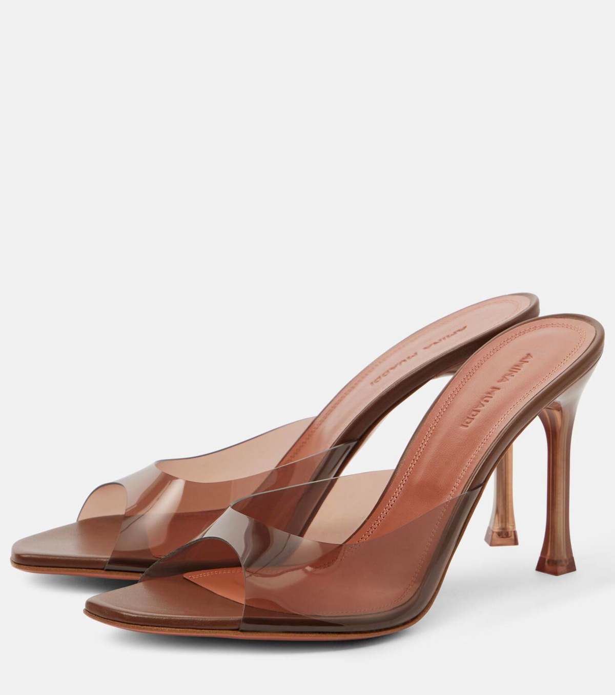 Amina Muaddi Alexa 95 PVC mules