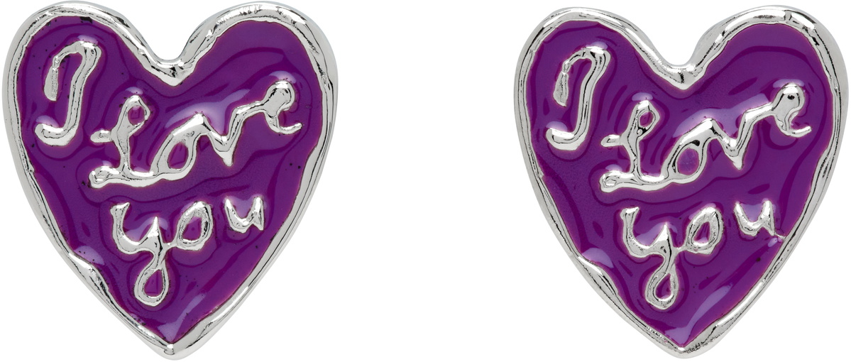 Chopova Lowena Silver Lovers Earrings