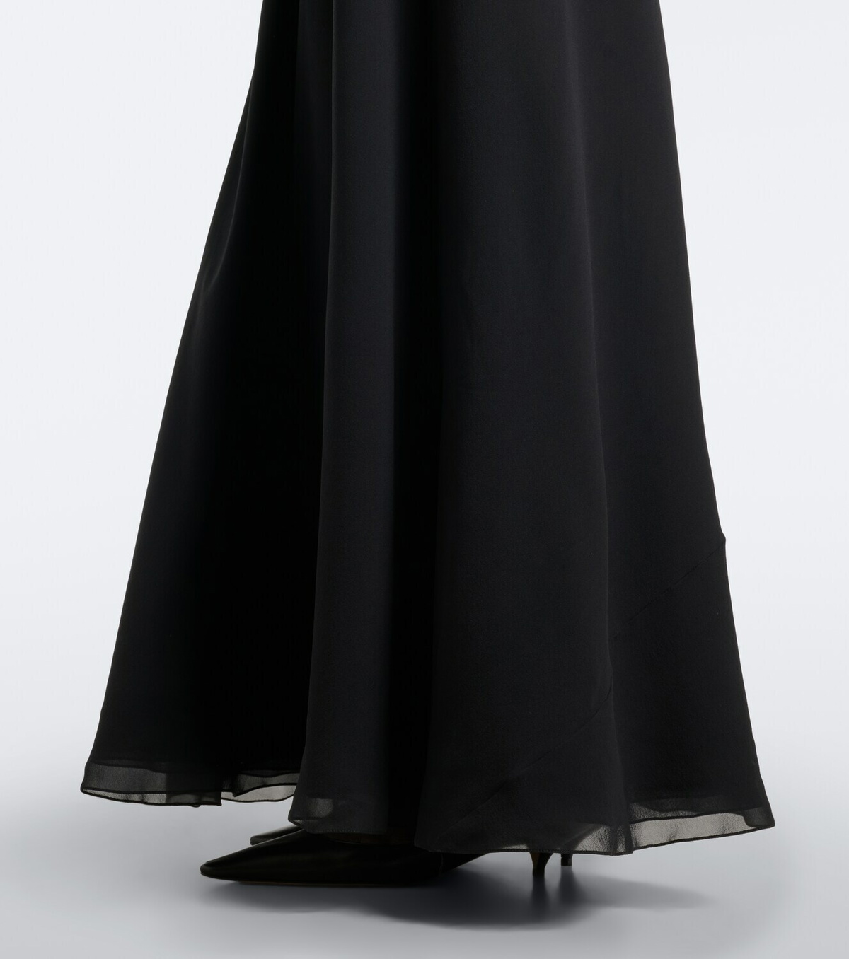 The Row Javier silk georgette gown