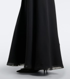 The Row Javier silk georgette gown