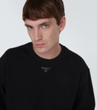 Prada Logo cotton sweatshirt