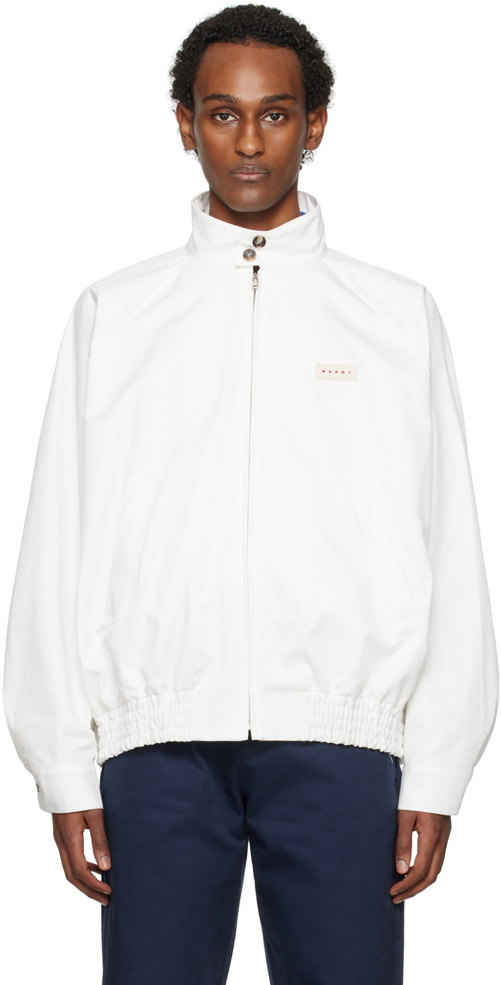 Marni White Oversized Jacket Marni