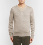 TOM FORD - Mulberry Silk and Mohair-Blend Sweater - Neutrals