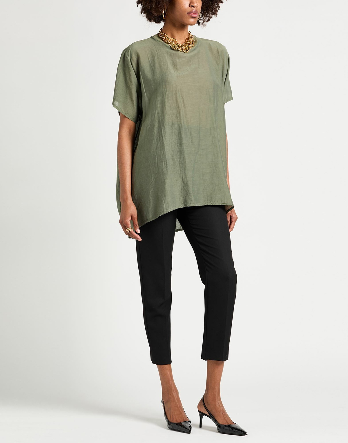 Crossley Womens Top Military in Green