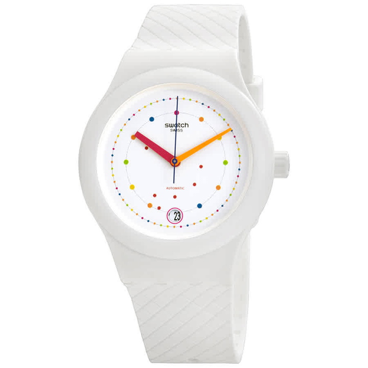 Photo: Swatch Sistem Polka Automatic White Dial Mens Watch SUTW403