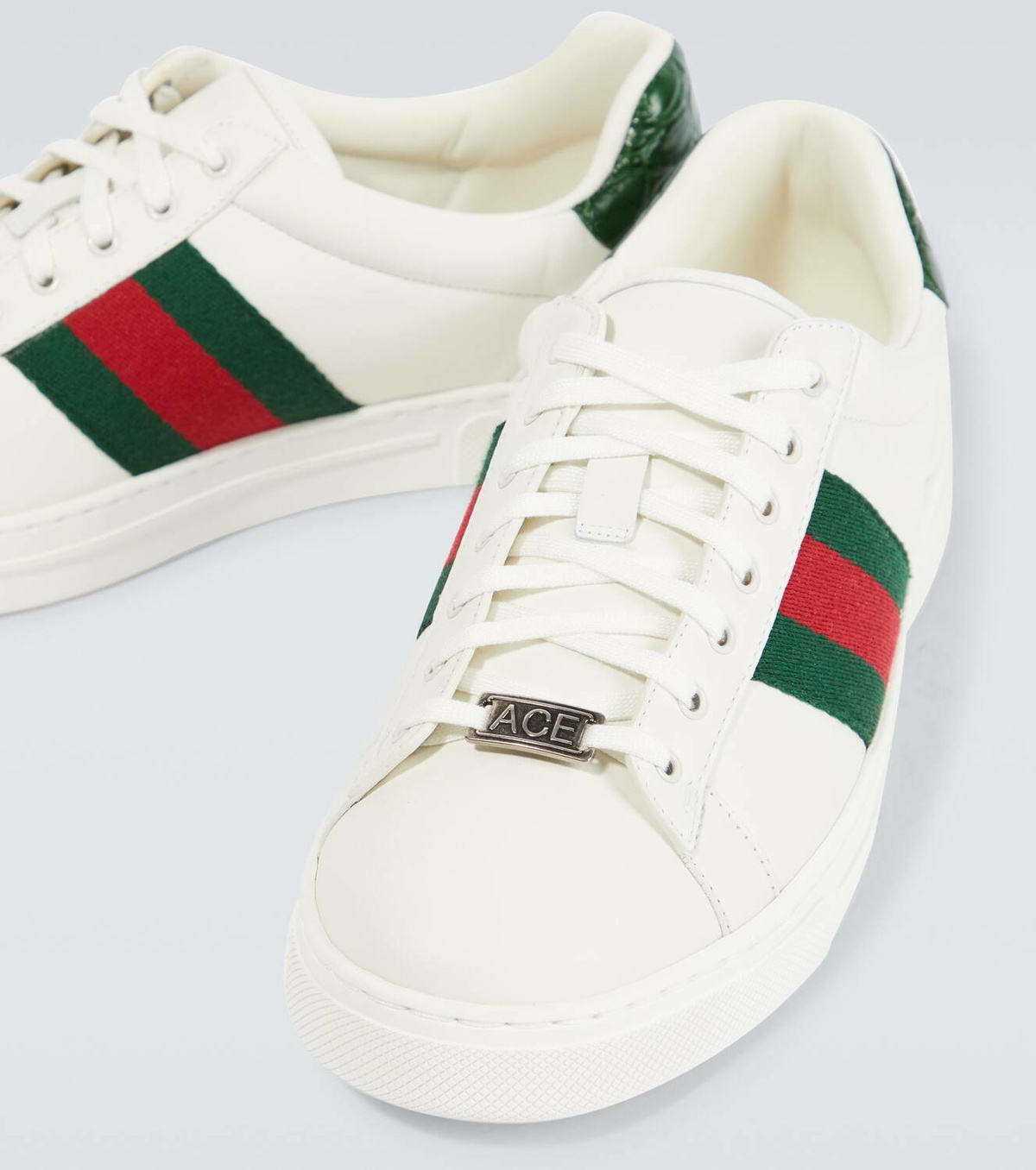 New ace stripe store leather sneaker