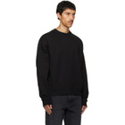 Jil Sander Black Cotton Terry Crew-Neck Sweatshirt