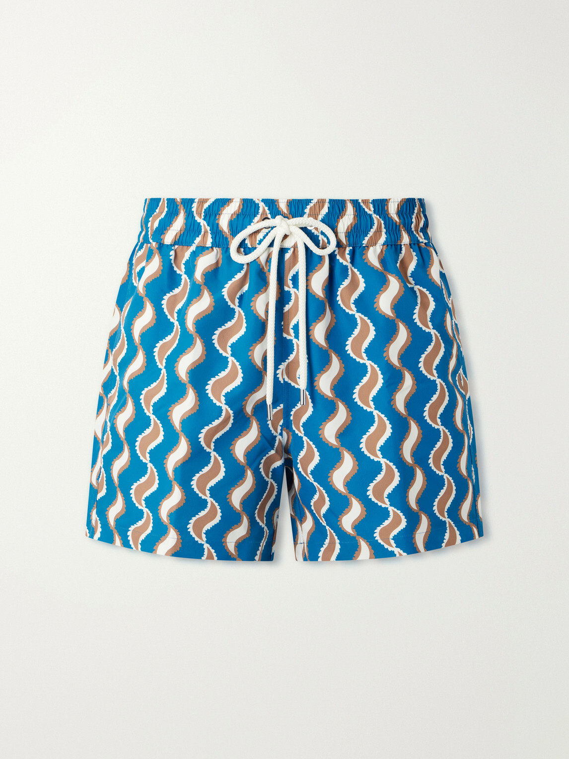 Frescobol Carioca - Rio Copa Straight-Leg Printed Swim Shorts - Blue