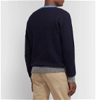 Howlin' - Slim-Fit Contrast-Tipped Wool Sweater - Blue
