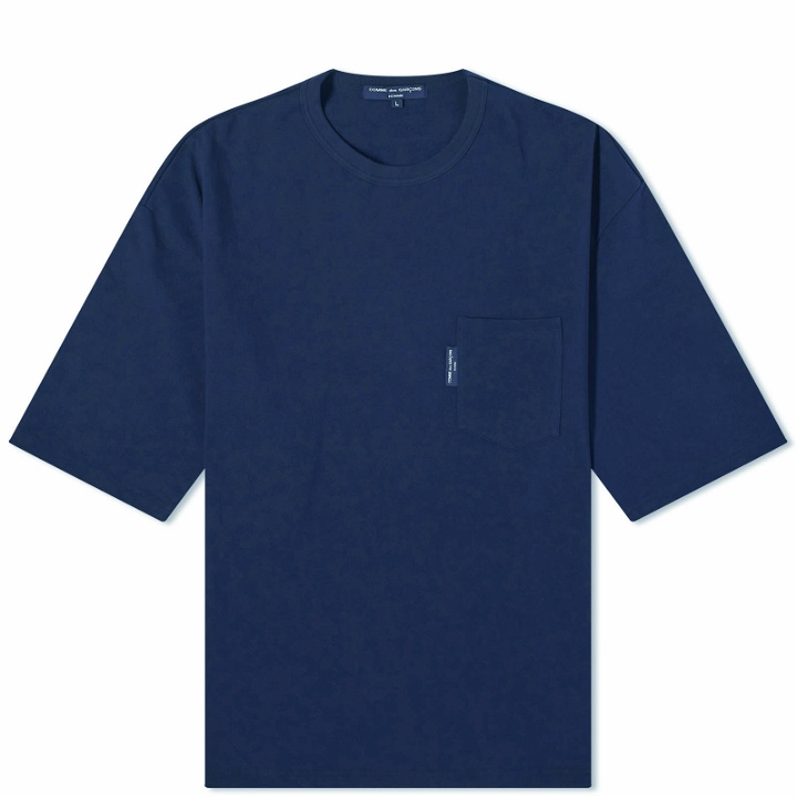 Photo: Comme des Garçons Homme Men's Drawstring Pocket T-Shirt in Navy
