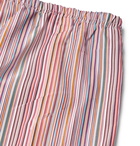 PAUL SMITH - Striped Cotton Drawstring Pyjama Trousers - Multi